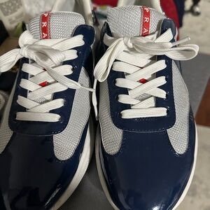 Prada America's Cup biker fabric sneakers